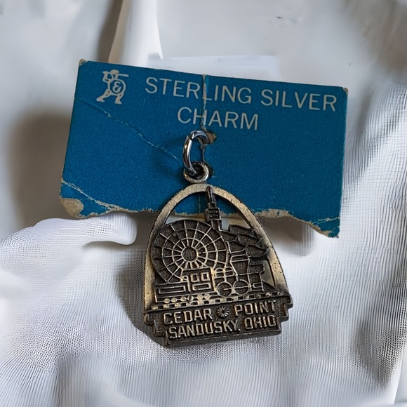 Vintage Jewelry - Vintage Sterling Silver Cedar Point Charm
